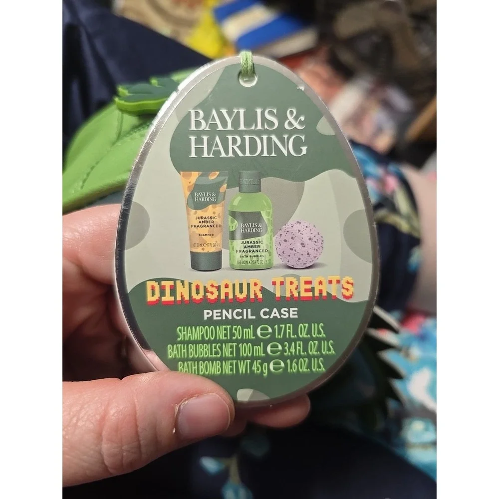 Baylis & Harding Dinosaur Treats Pencil Case Set New Never Used 4Items Included